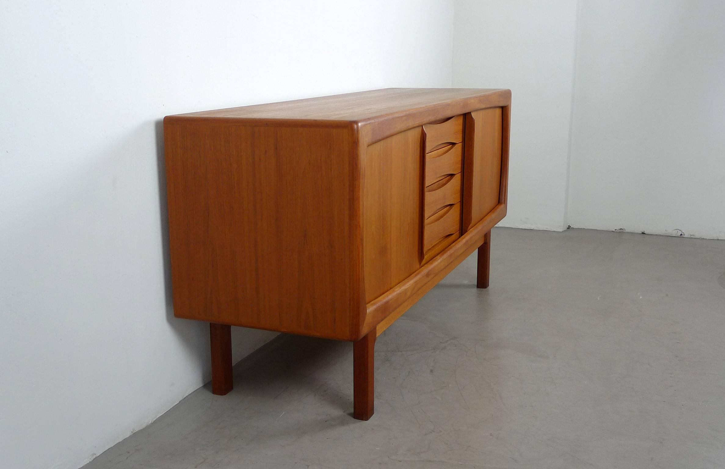 Danish Teak Sideboard with Sliding Doors and Drawers from Dyrlund, Denmark, 1960s
