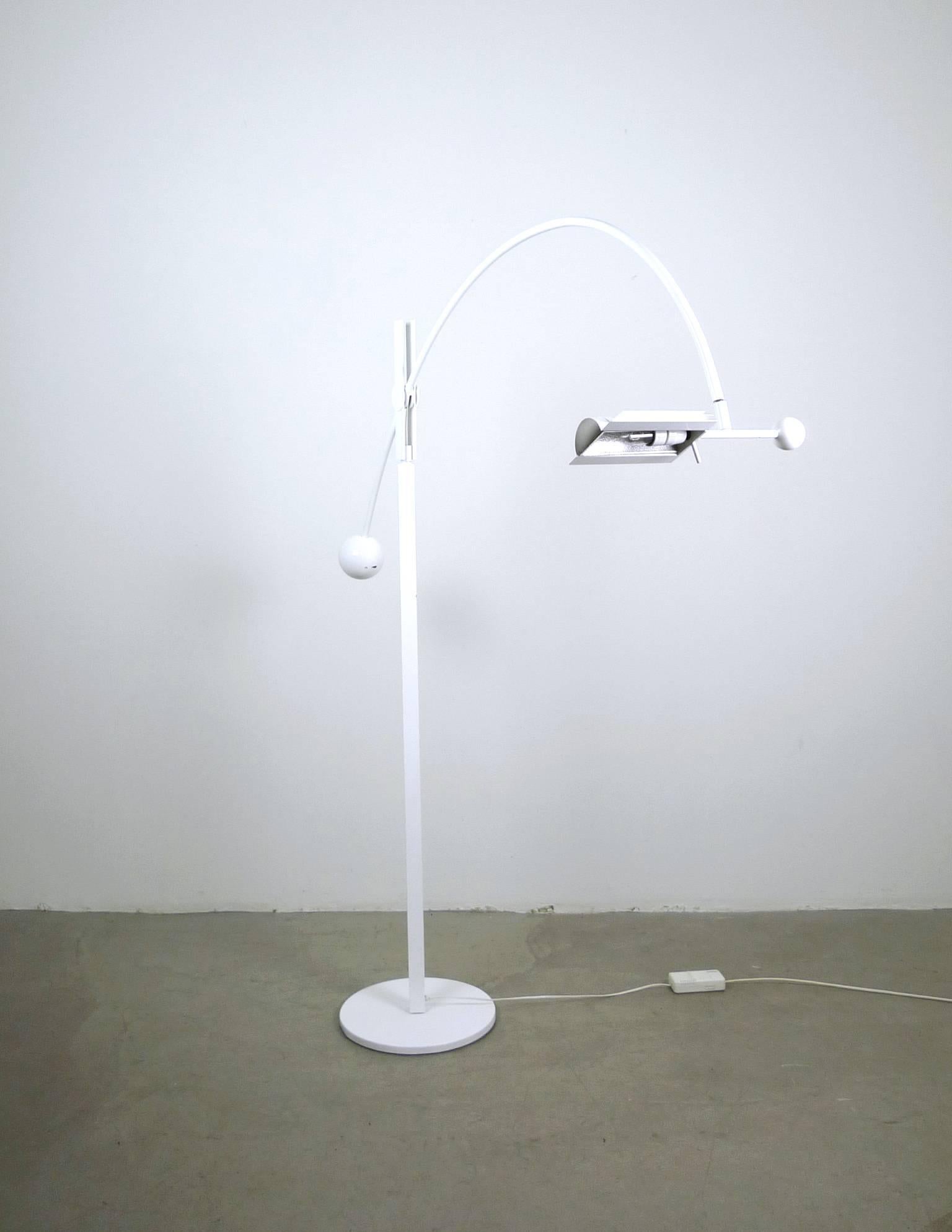 Minimalist Adjustable Floor Lamp from Swisslamps International AG, Switzerland, 1970s For Sale