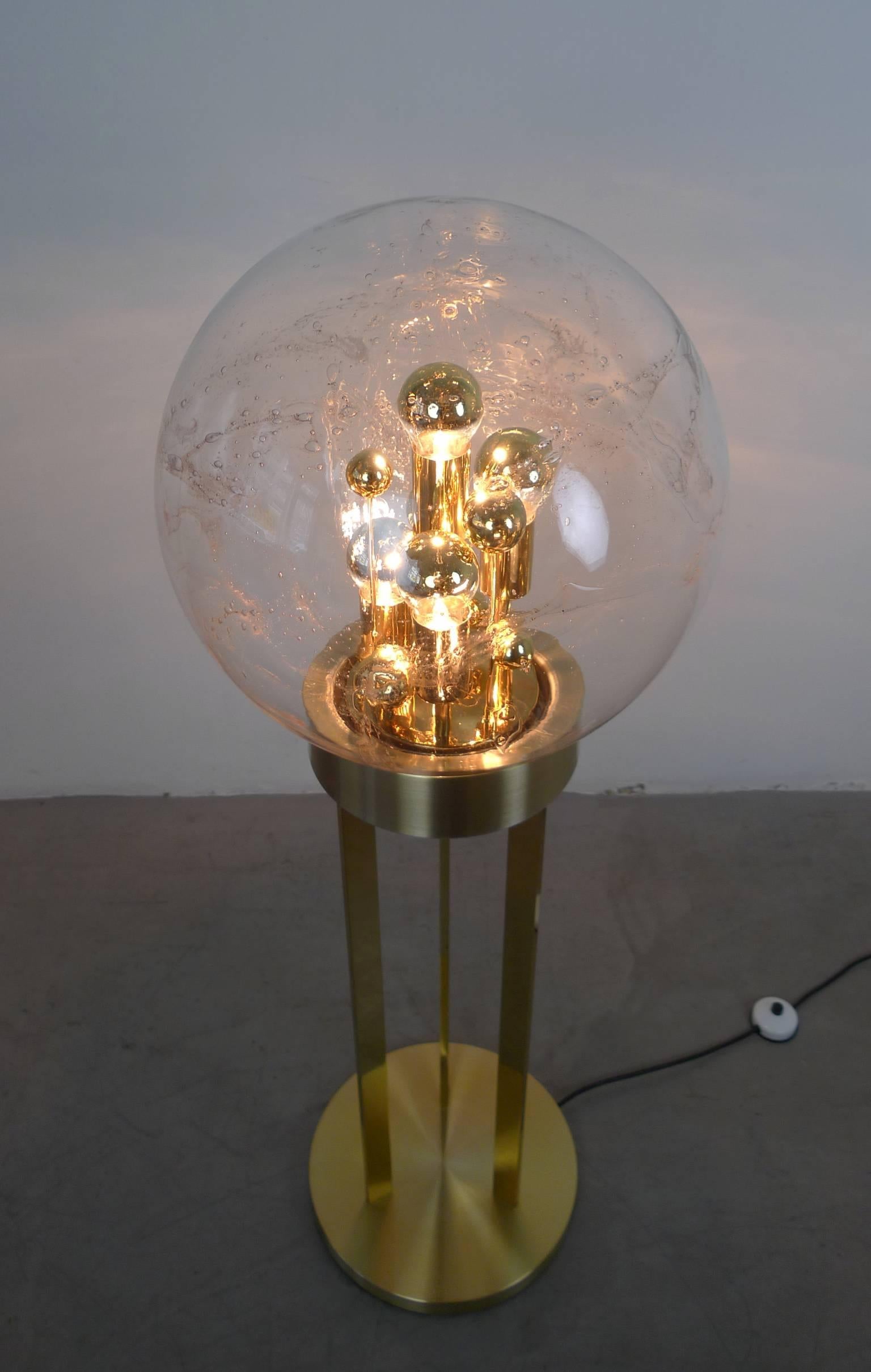 20th Century 1960s Brass Floor Lamp from Doria, Germany For Sale