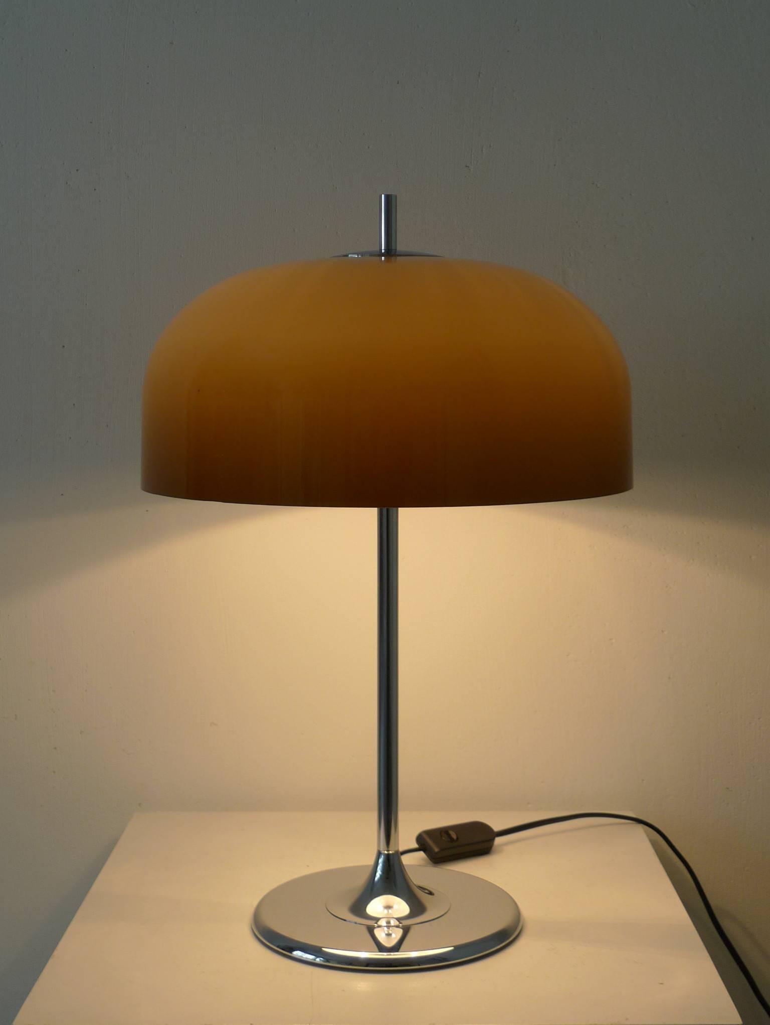 20th Century Chromed Tulip Table Lamp from Germany, 1970s