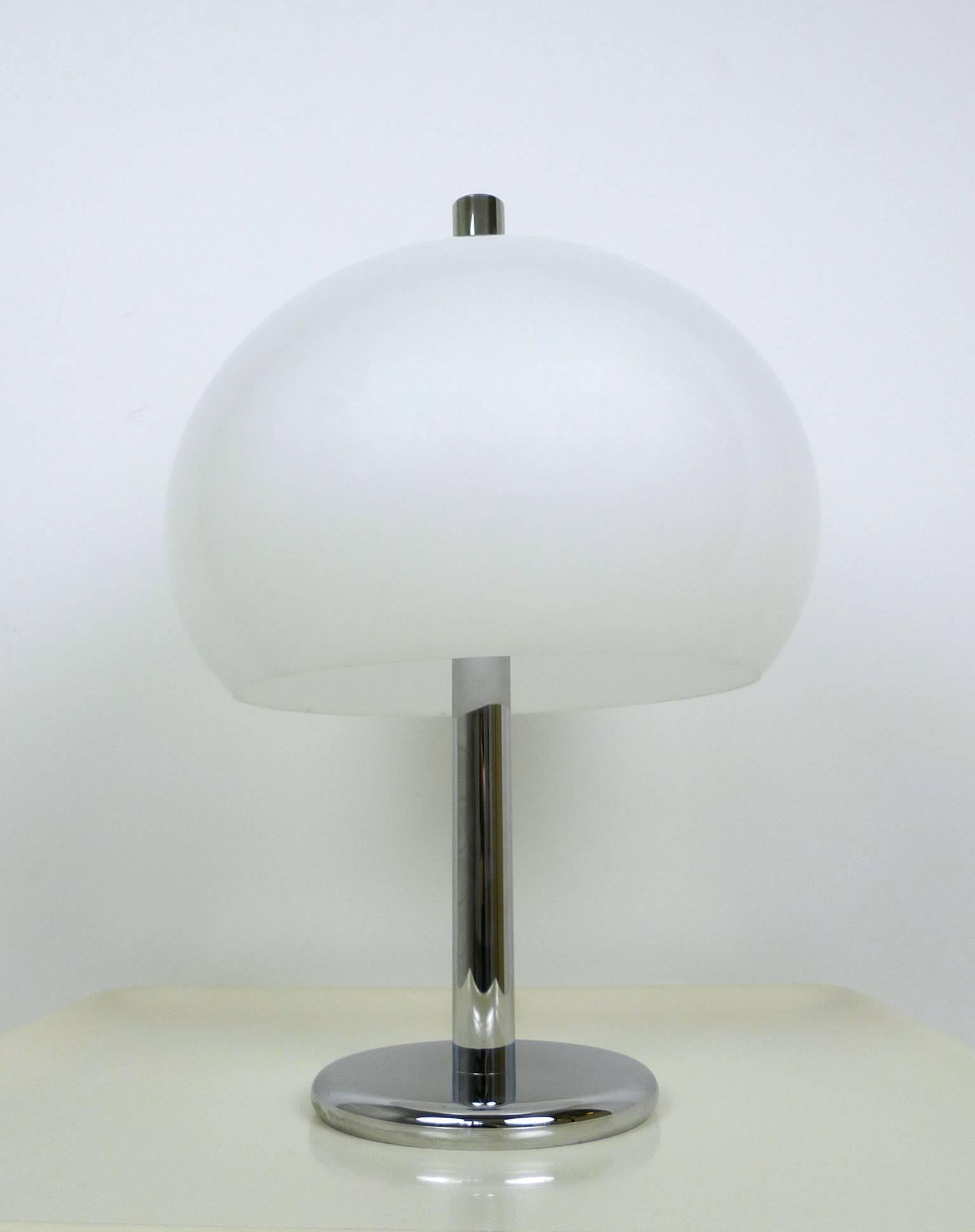 Modern Large Chromed Table Lamp from Germany, 1970s