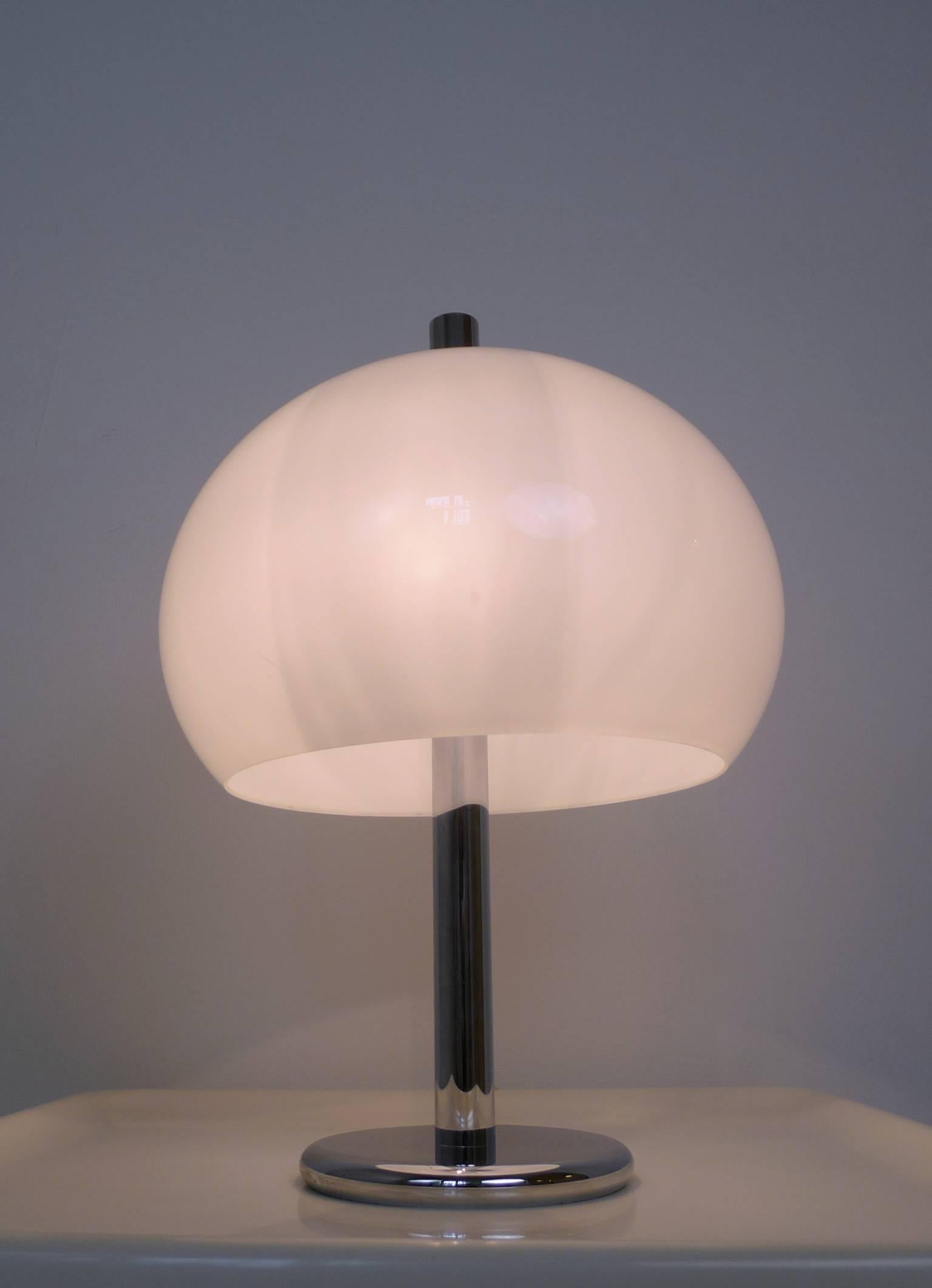 Large Chromed Table Lamp from Germany, 1970s 1