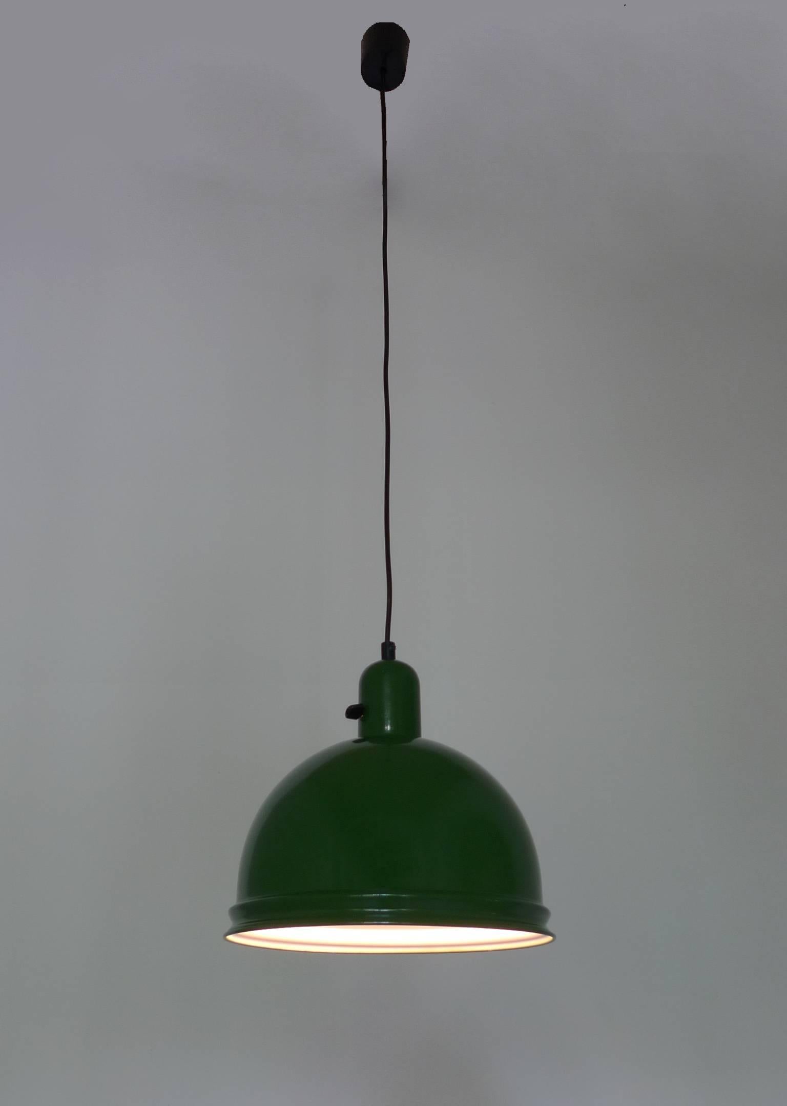 Green Industrial Light from Germany, 1950s 1