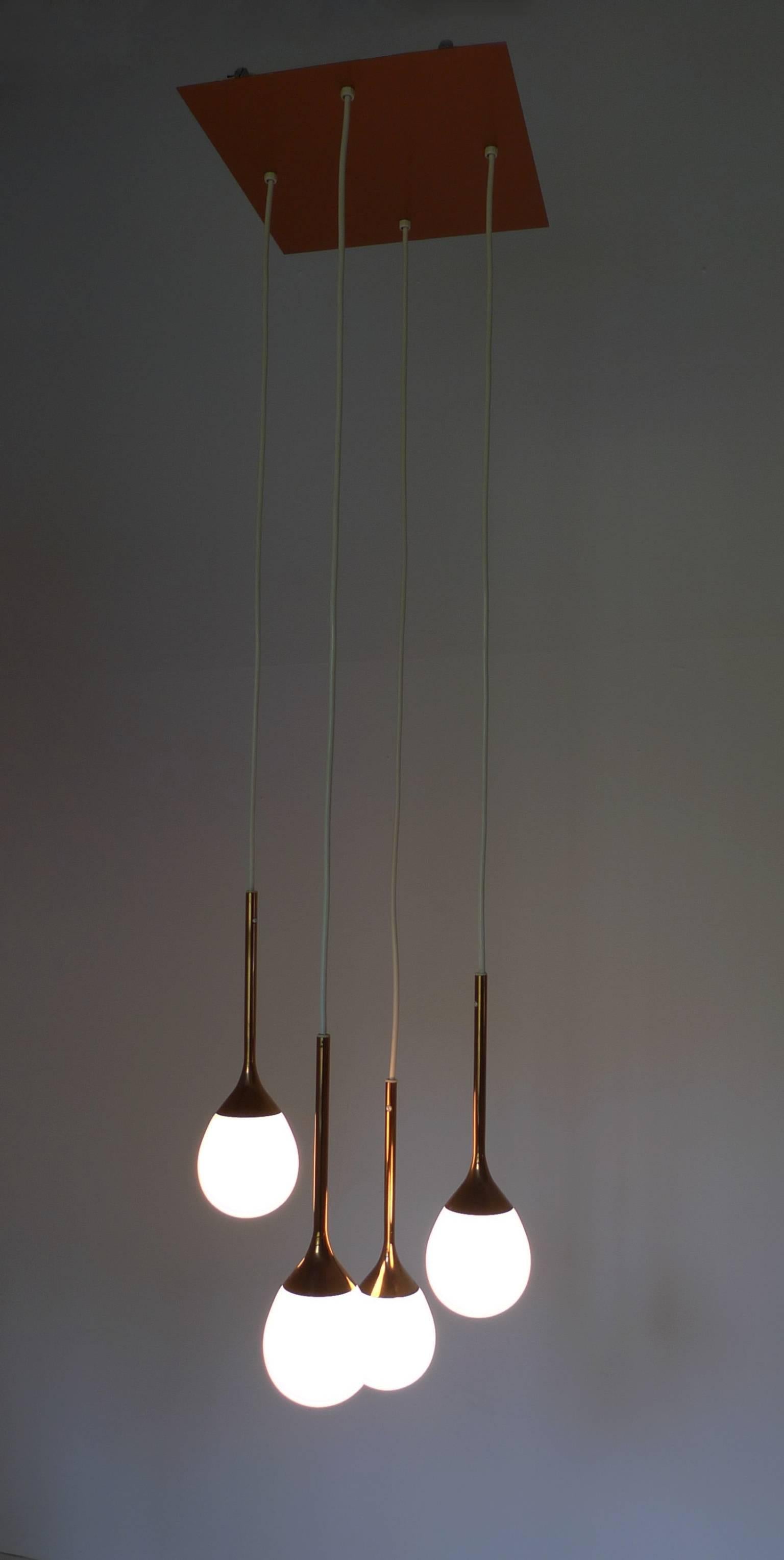 Metal Cascading Pendant from Staff Leuchten, Germany, 1960s