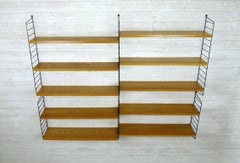 Ash Wall Shelving System by Nisse Strinning for String Design AB, Sweden, 1960s