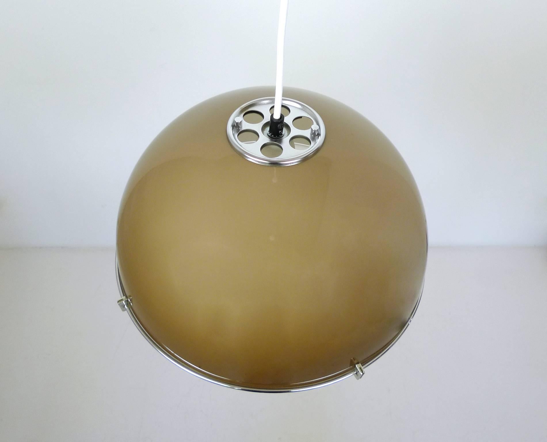 20th Century Ceiling Light with Bi-Colored Plastic Shade from Germany, 1970s