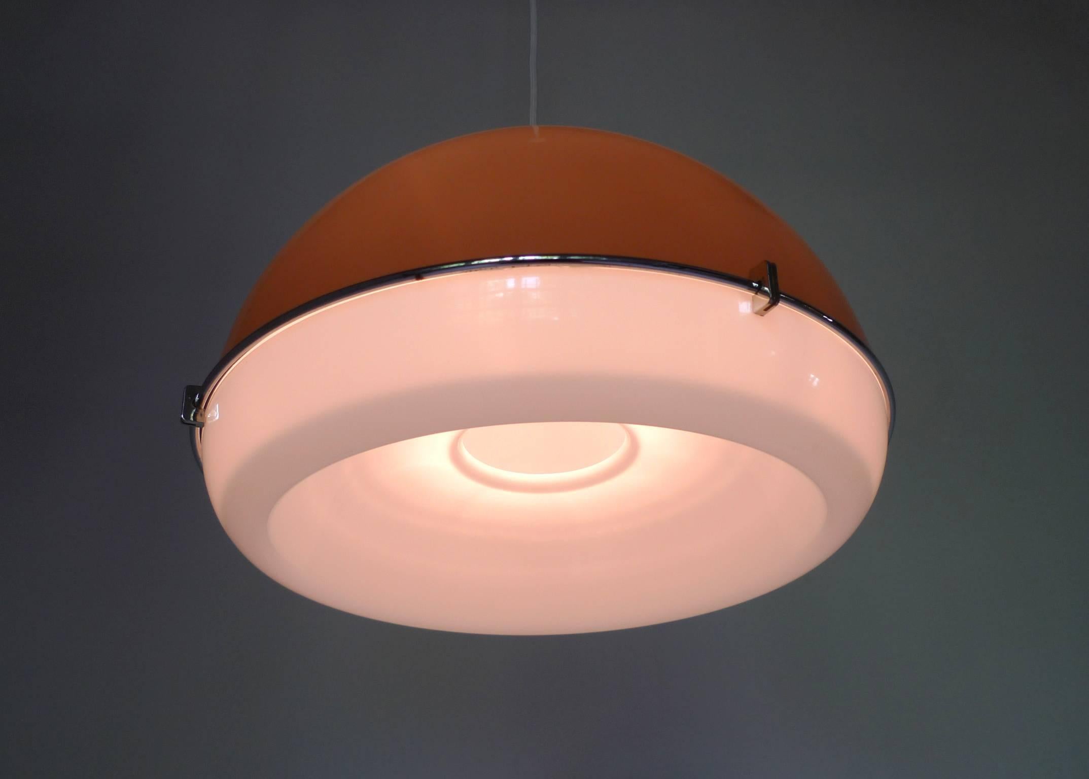 Ceiling Light with Bi-Colored Plastic Shade from Germany, 1970s 2