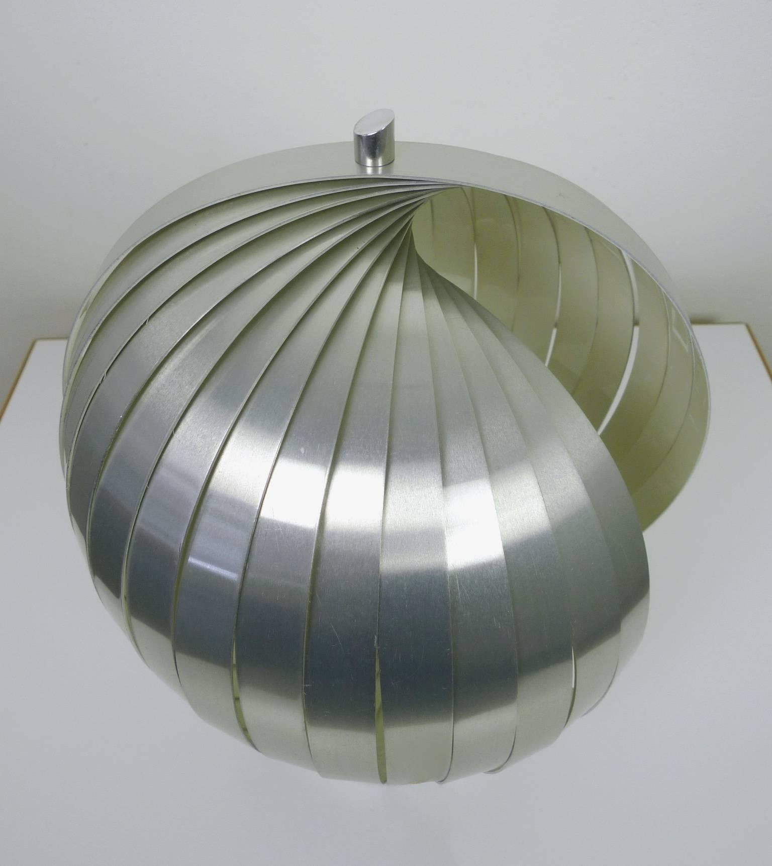 20th Century French Lamella Lamp by Henri Mathieu for Mathieu Lighting, 1970s For Sale