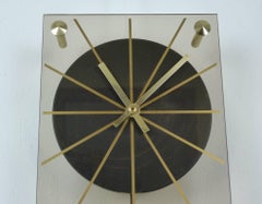 German Plexiglass Wall Clock, 1960s