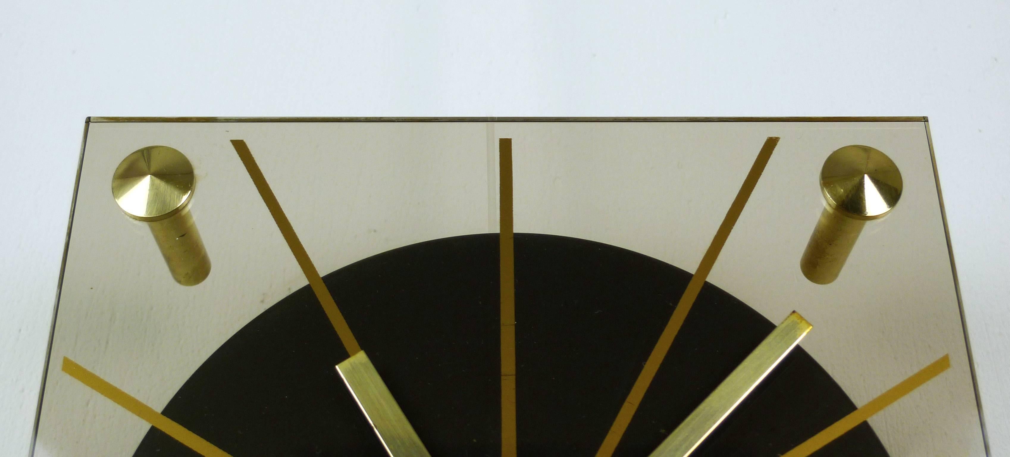 German Plexiglass Wall Clock, 1960s In Good Condition In Berlin, DE