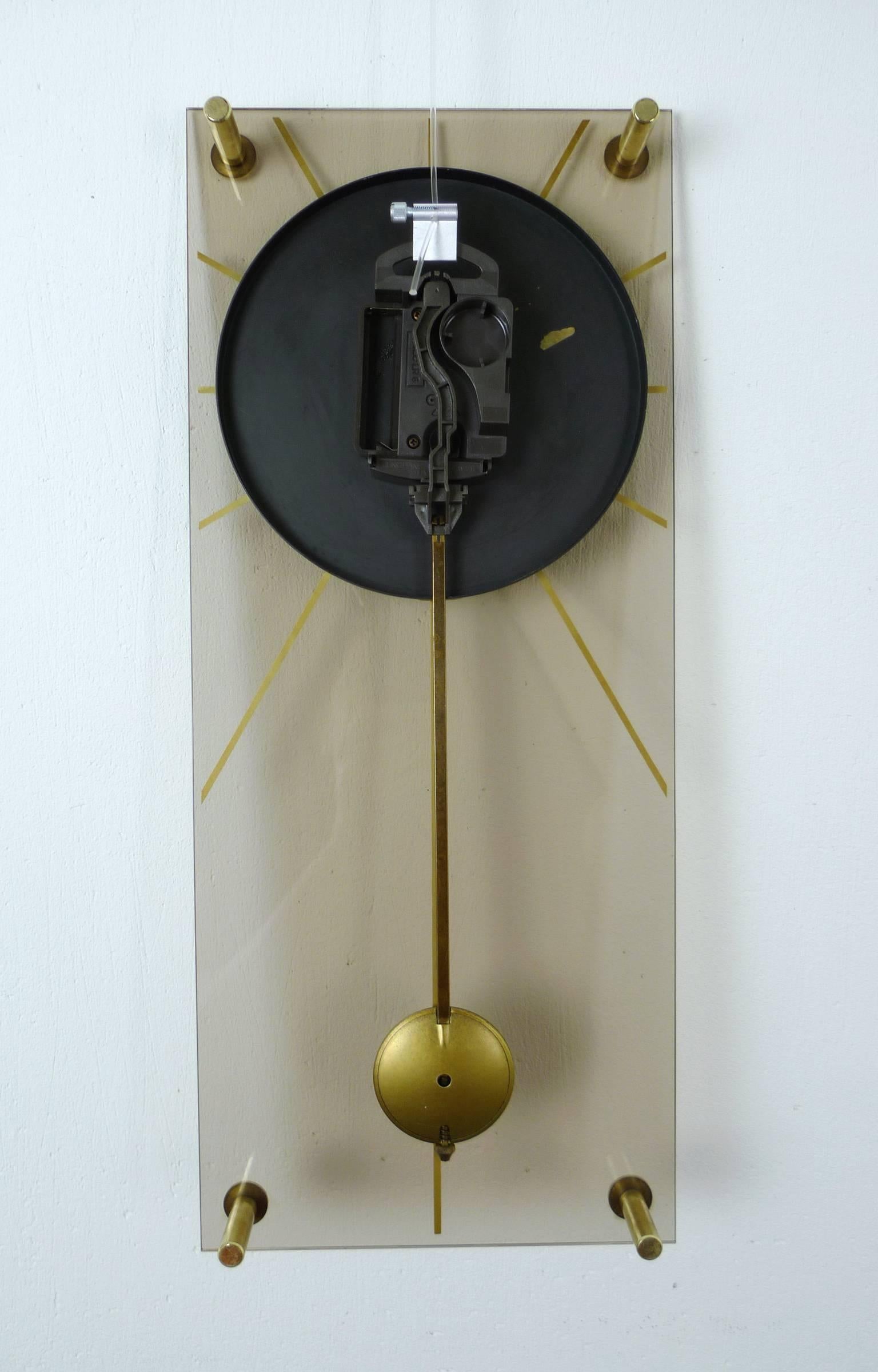 German Plexiglass Wall Clock, 1960s 4
