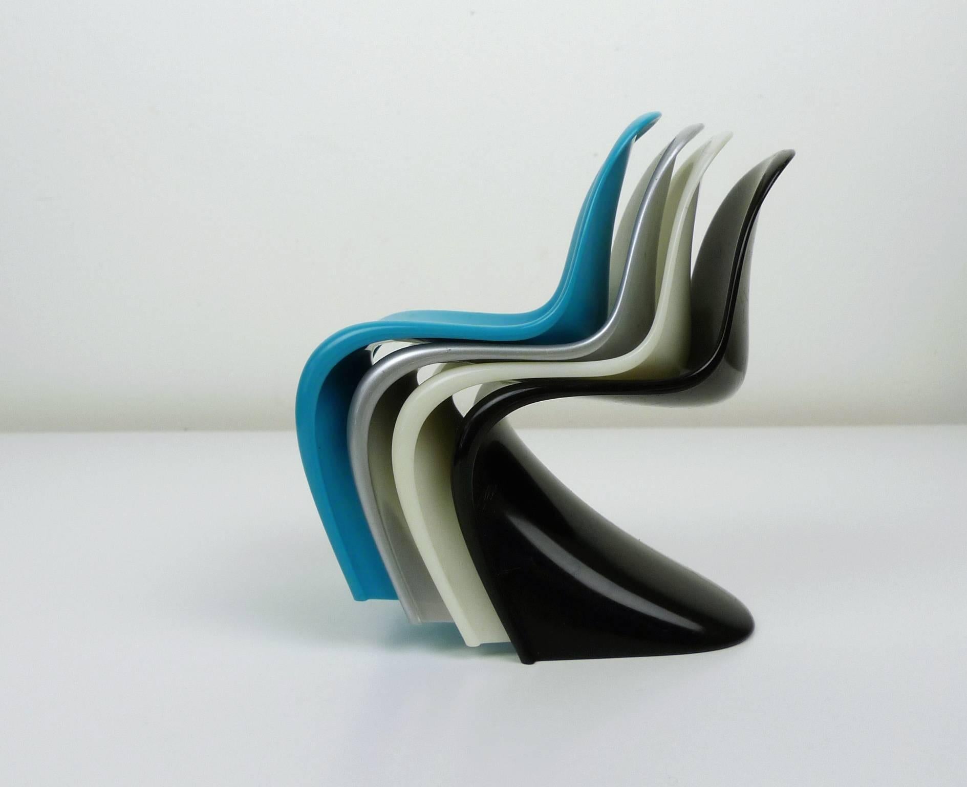 20th Century Set of Four Miniature Panton Chairs from Germany, 1970s For Sale