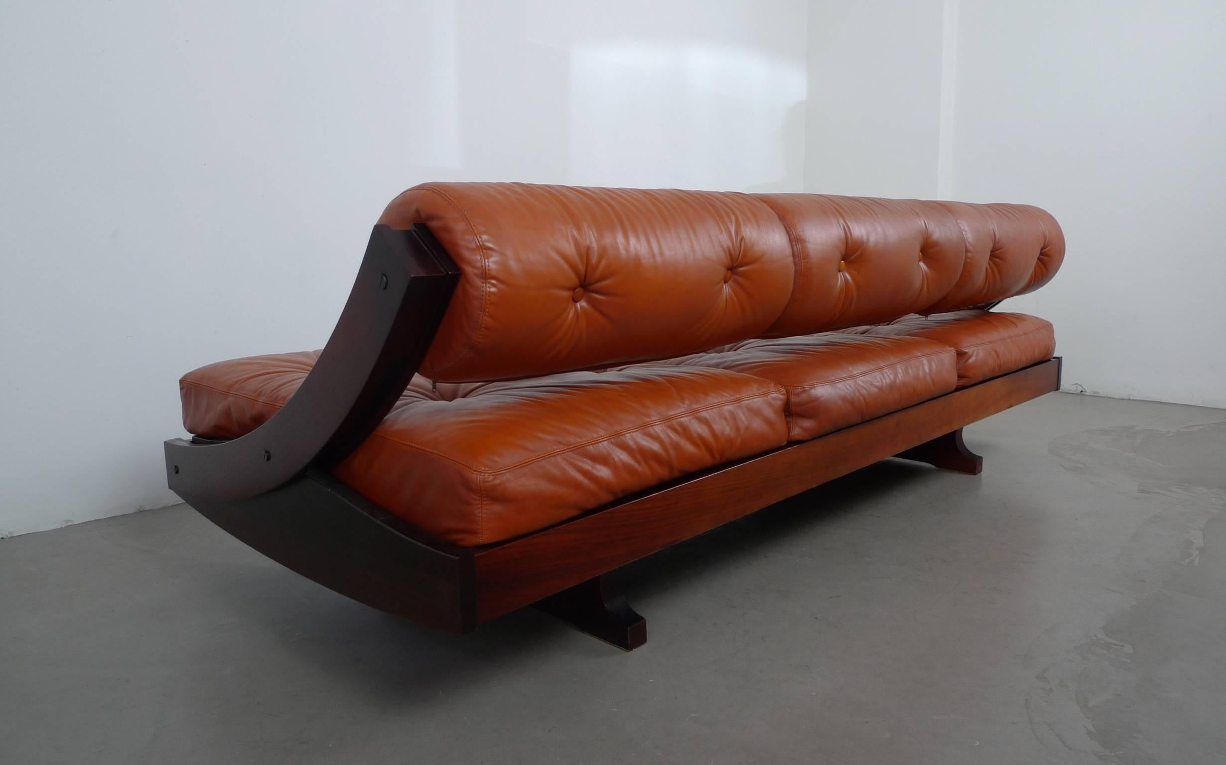 Leather Daybed GS-195 by Gianni Songia for Sormani, Italy, 1963