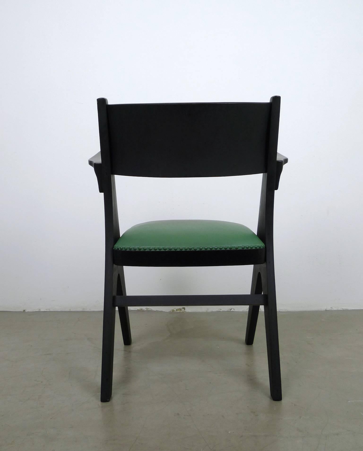 20th Century Green Model Penguin Armchair by Carl Sasse for Casala, Germany, 1950s For Sale