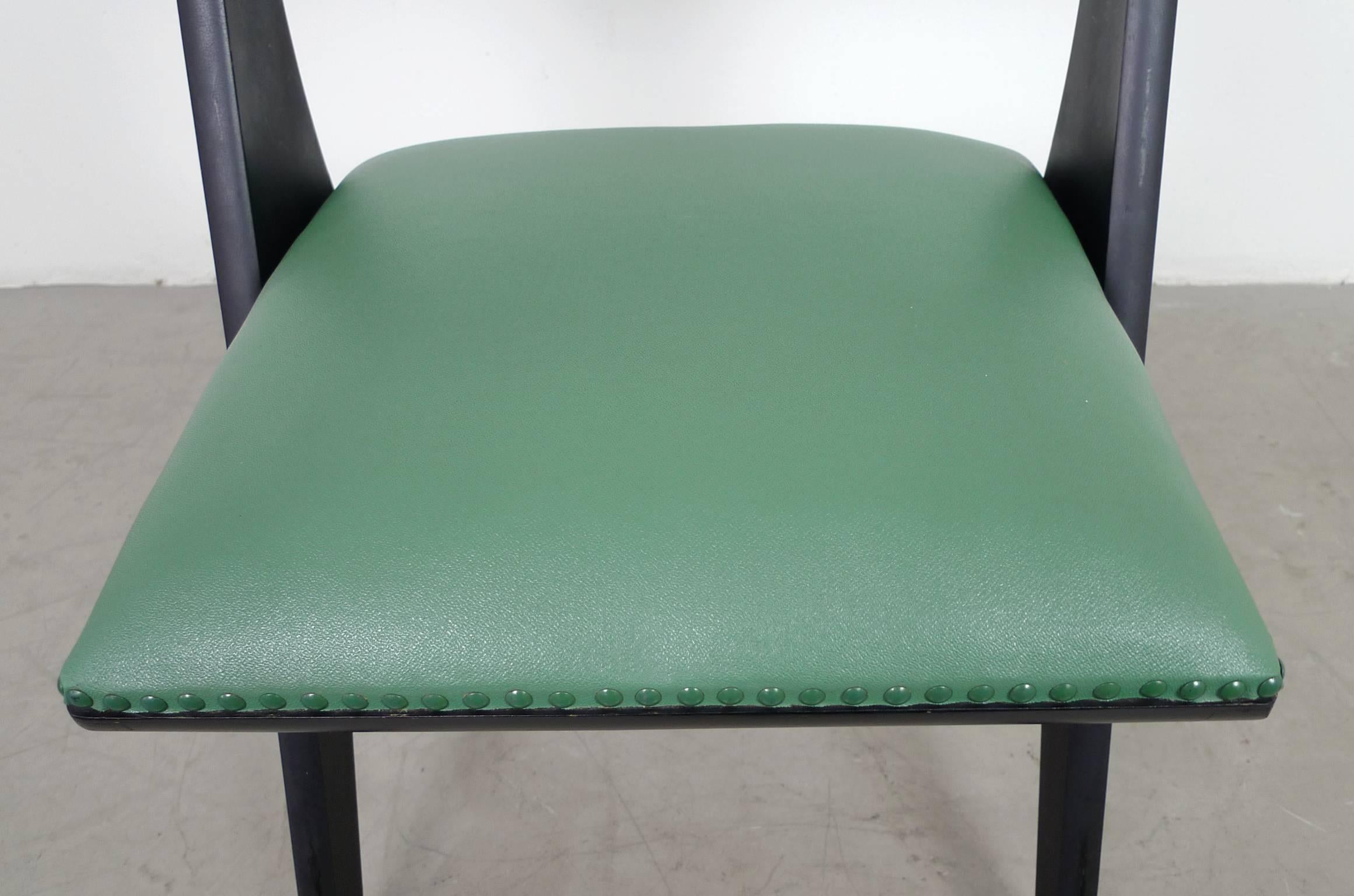 Green Model Penguin Armchair by Carl Sasse for Casala, Germany, 1950s For Sale 1