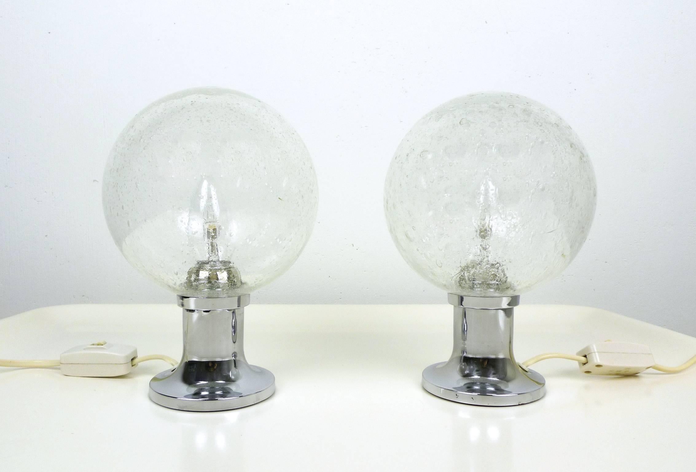 Mid-Century Modern Pair of Table Lamps by Egon Hillebrand for Hillebrand, Germany, 1960s