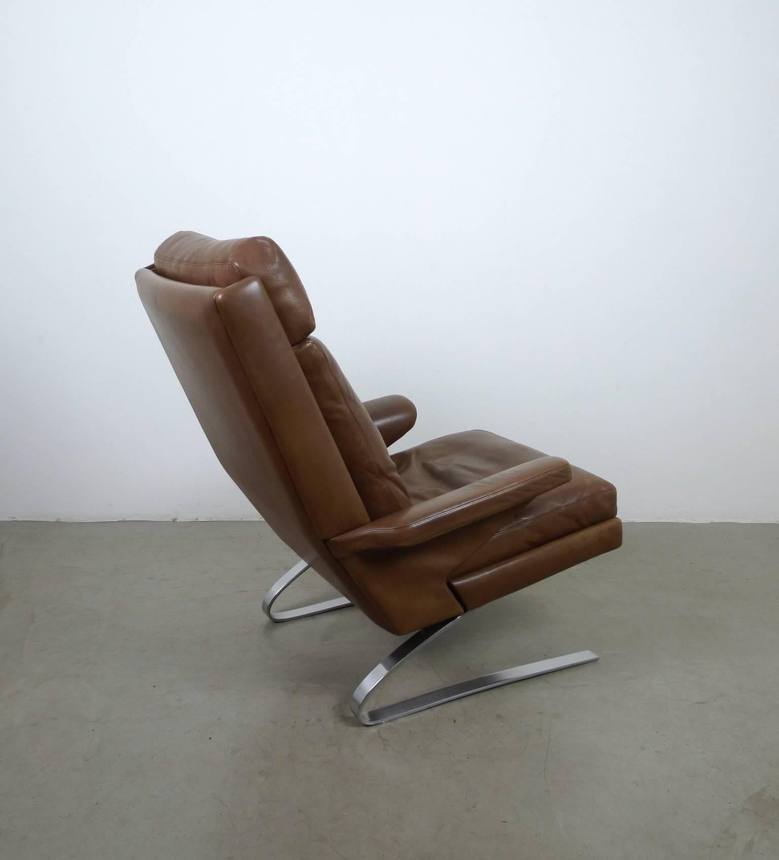 Steel Swing Lounge Chair by Reinhold Adolf for COR, Germany, 1970s