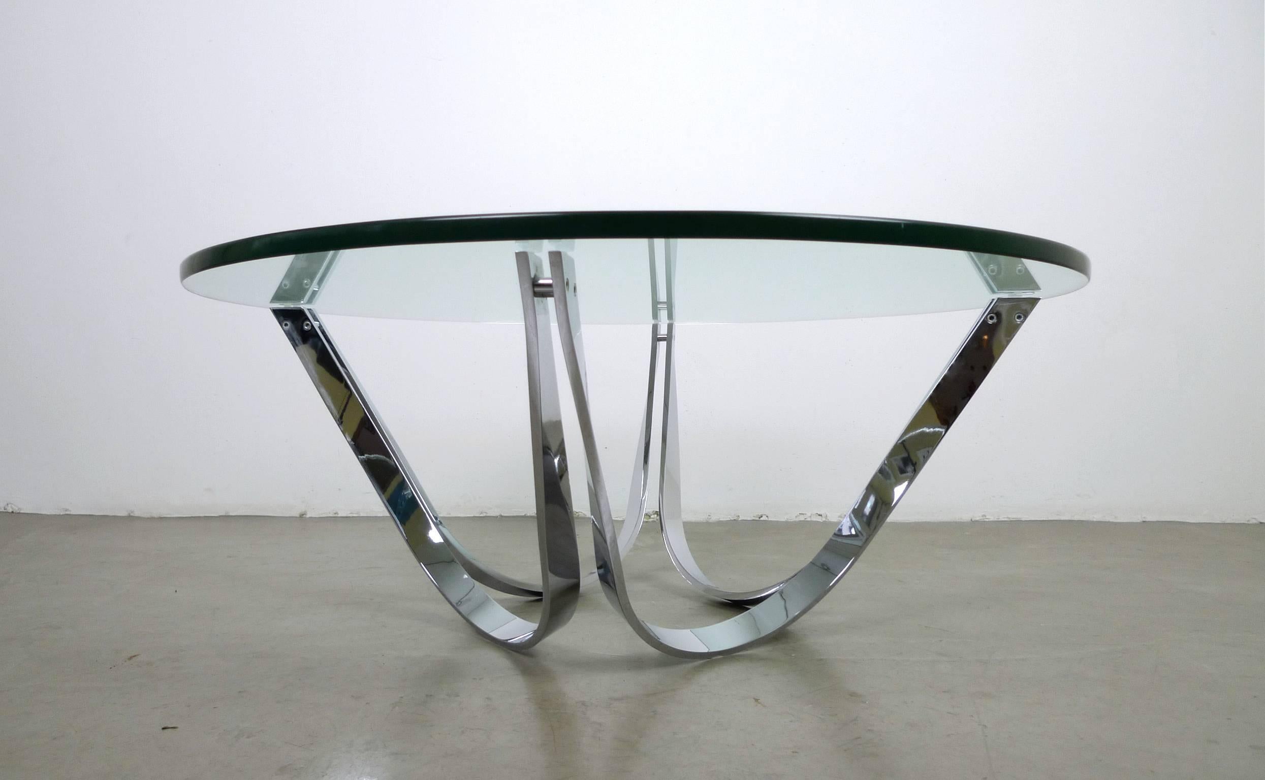 Mid-Century Modern Glass Coffee Table by Tri-Mark, USA, 1970s