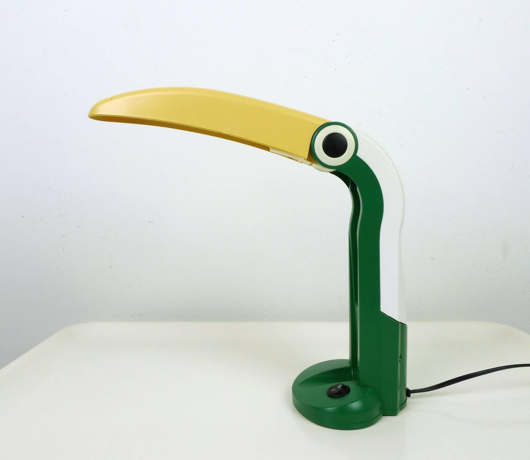 Belgian Toucan Table Lamp by H.T. Huang for Fantasia Verlichting, Belgium, 1980s