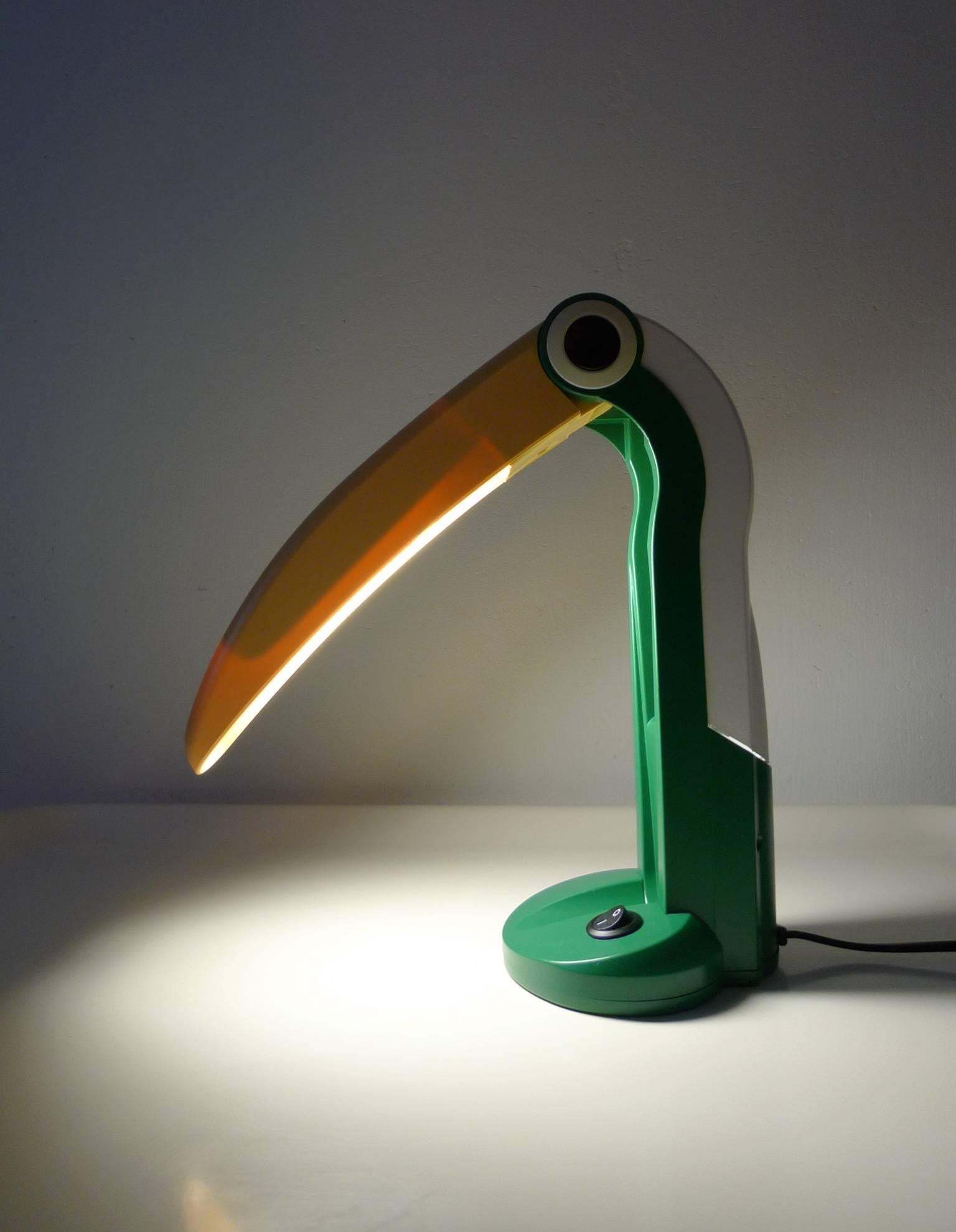 Toucan Table Lamp by H.T. Huang for Fantasia Verlichting, Belgium, 1980s 2