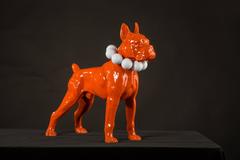 Resin Boxer Dog Golf Balls Collar by Hubert Privé, Numbered Edition of 8