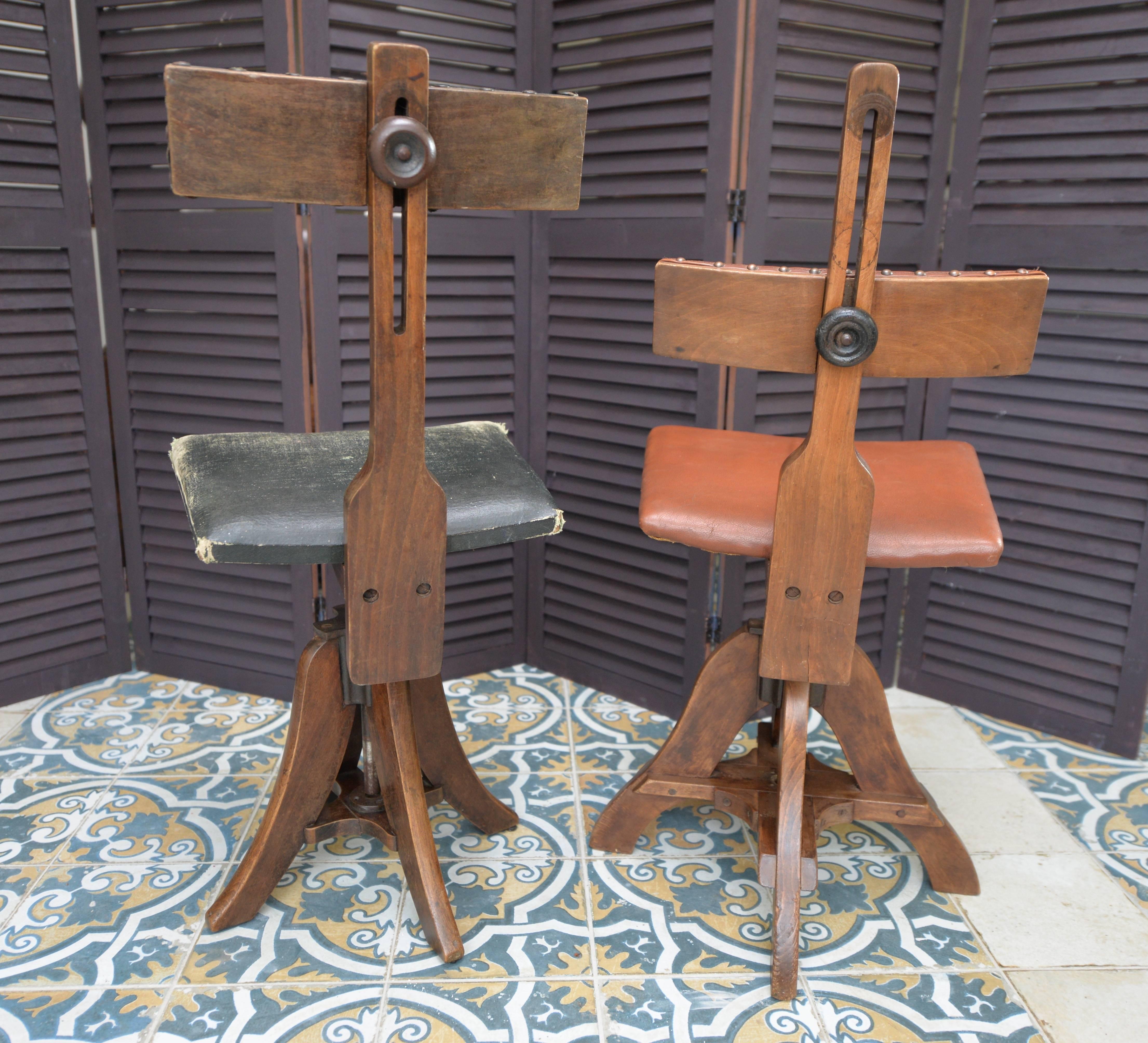 British 19th Century Glenister of High Wycombe Artist/Draughtsman Work Chairs 43 & 44 For Sale