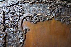 19th Century Italian Mahogany Fireplace Guard, Fire Screen