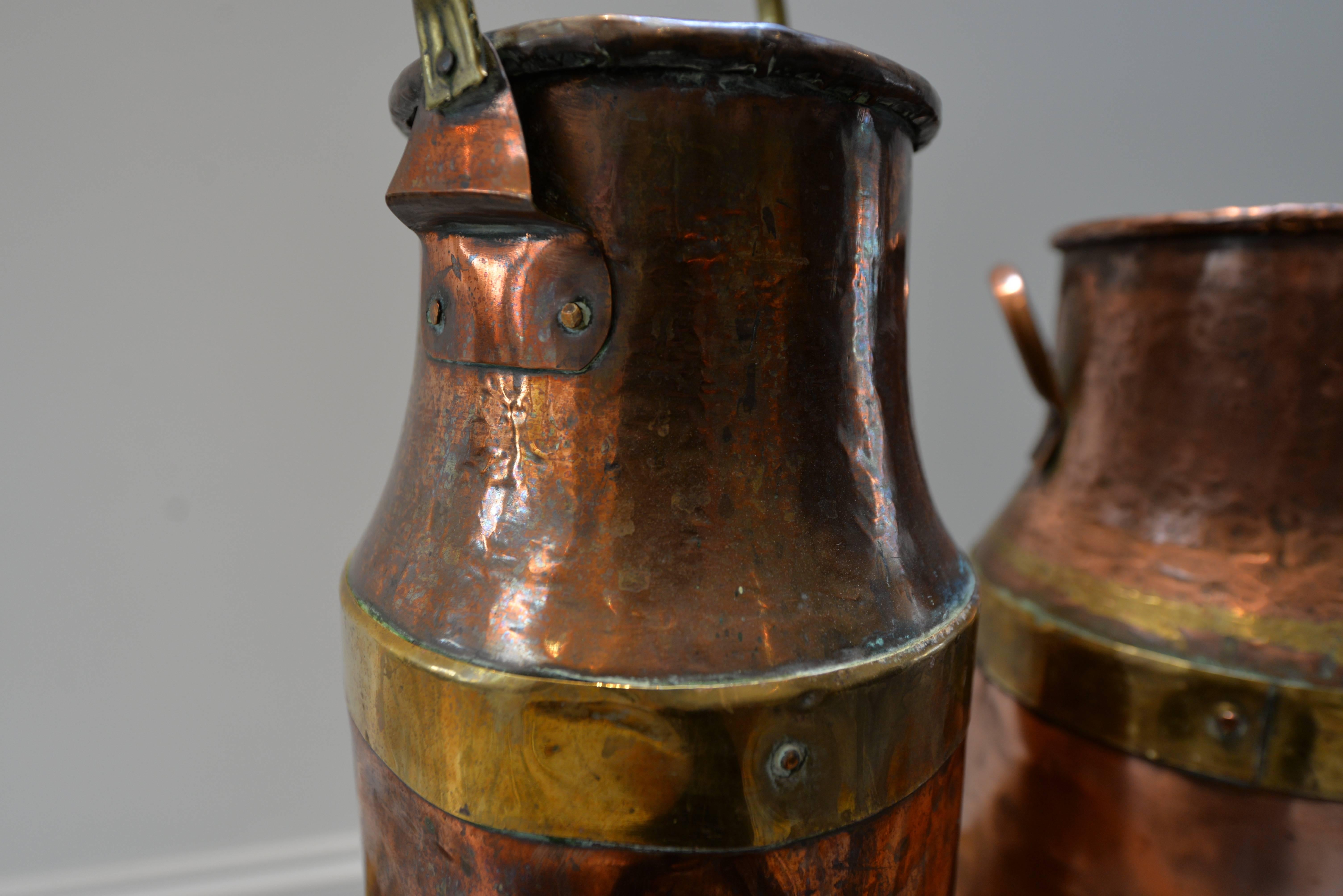 If shipped to the US or EU, no import tax applies.  

These French copper milk churns were originally used to 