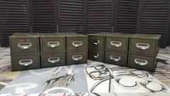 "Veteran Series" Green Index Metal Filing Drawers, Stackable