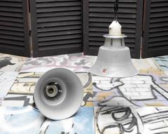 Philips Grey Metal Ceramic Industrial Pendants