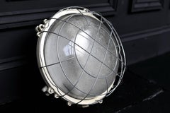 Salvaged Marine or Nautical Bulkhead Outdoor Wall Light Round