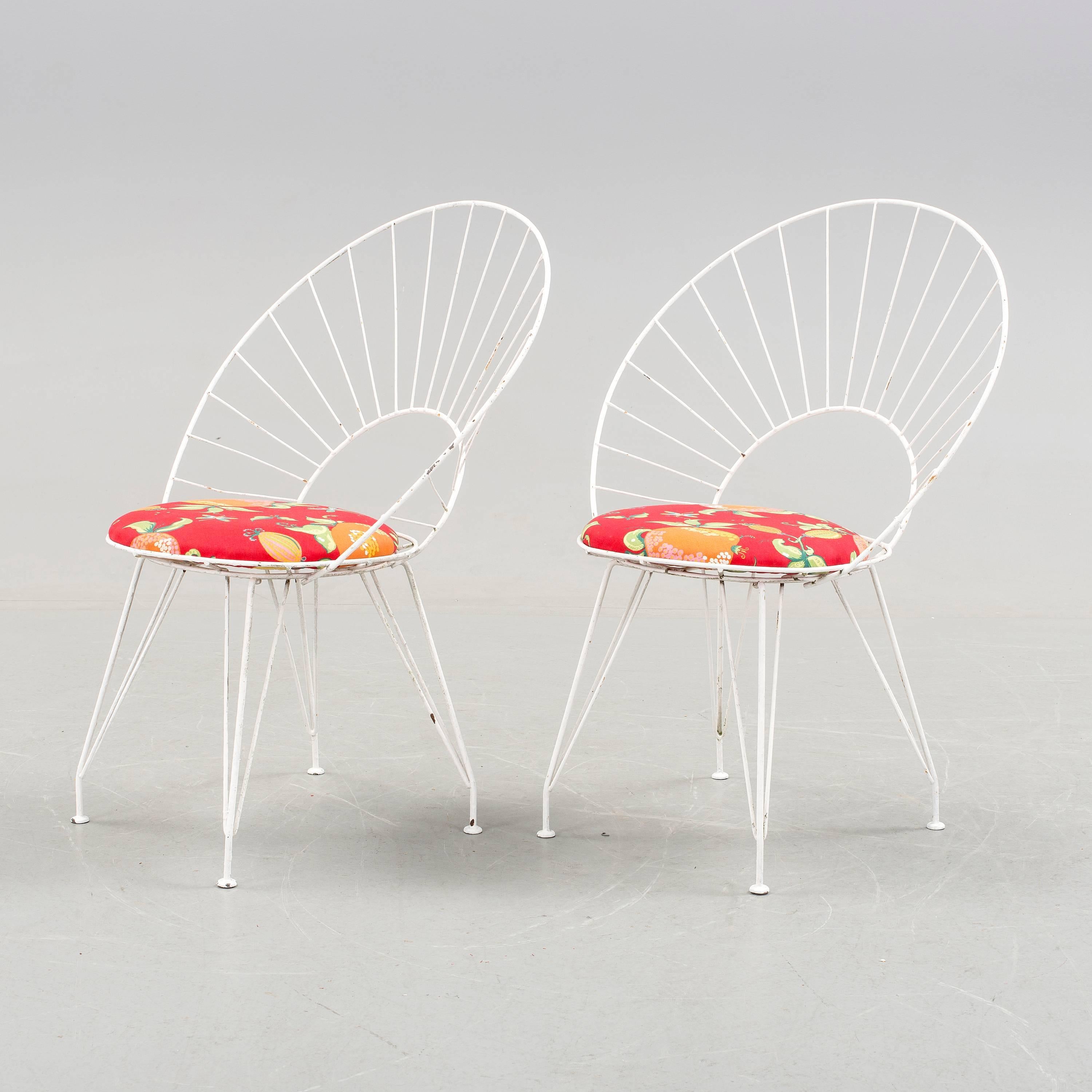 Swedish Set of Six 'Desiree' Garden Chairs by Ingve Ekström For Sale