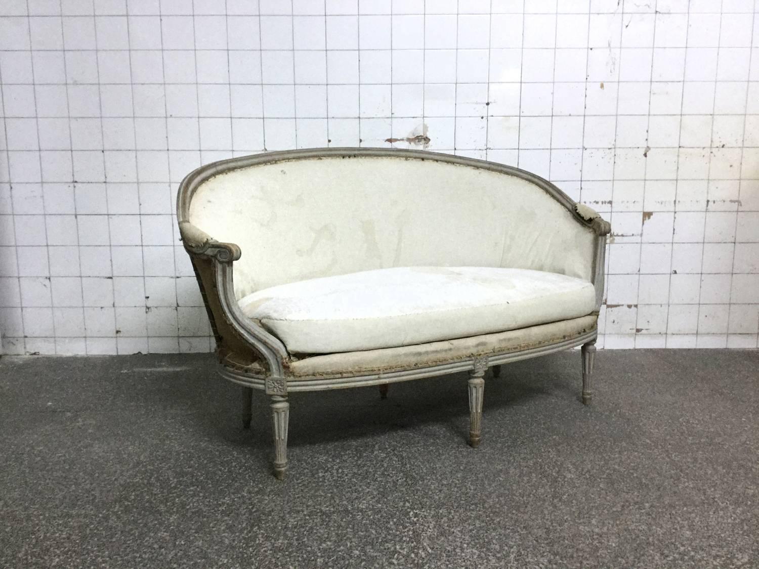 19th century Louis XVI style French settee.
