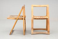 Set of Four Danish Mid-Century Folding Chairs