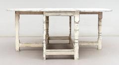 19th Century Swedish Farm Drop-Leaf Table