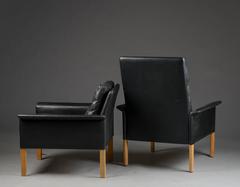 Hans Olsen Scandinavian Mid-Century Lounge Chairs and Ottoman