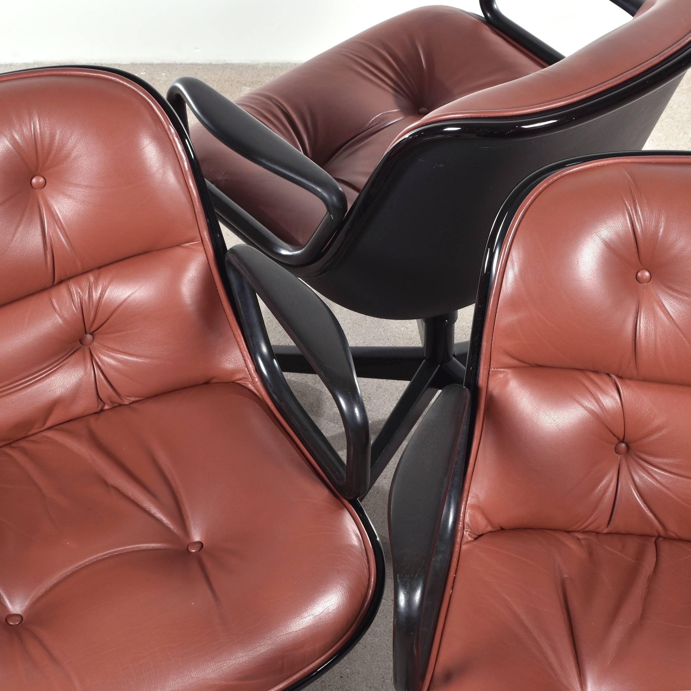 Charles Pollock Executive Swivel Armchairs for Knoll 2