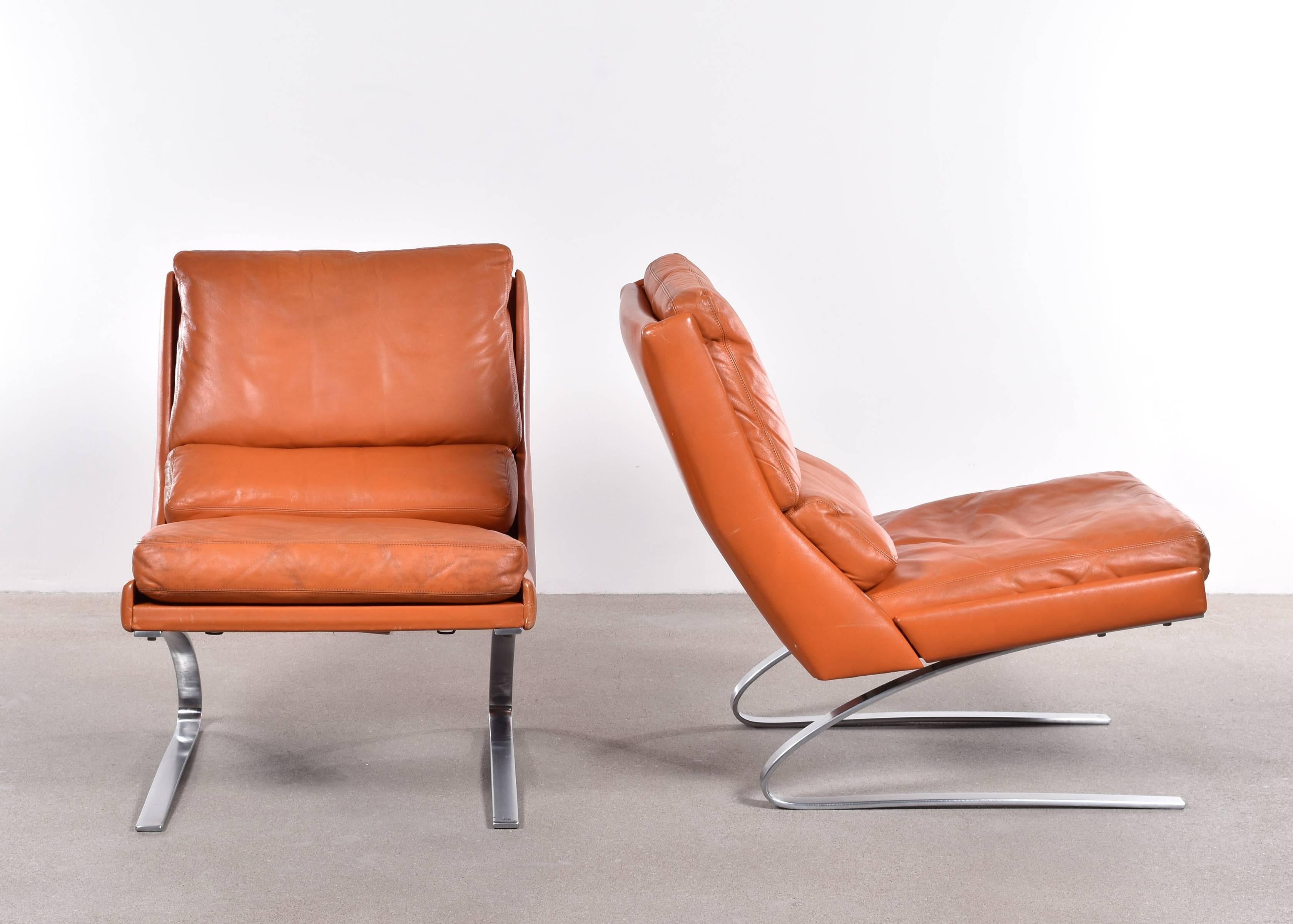 Reinhold Adolf & Hans-Jürgen Schröpfer Lounge Chairs for COR, Germany In Good Condition In Amsterdam, NL