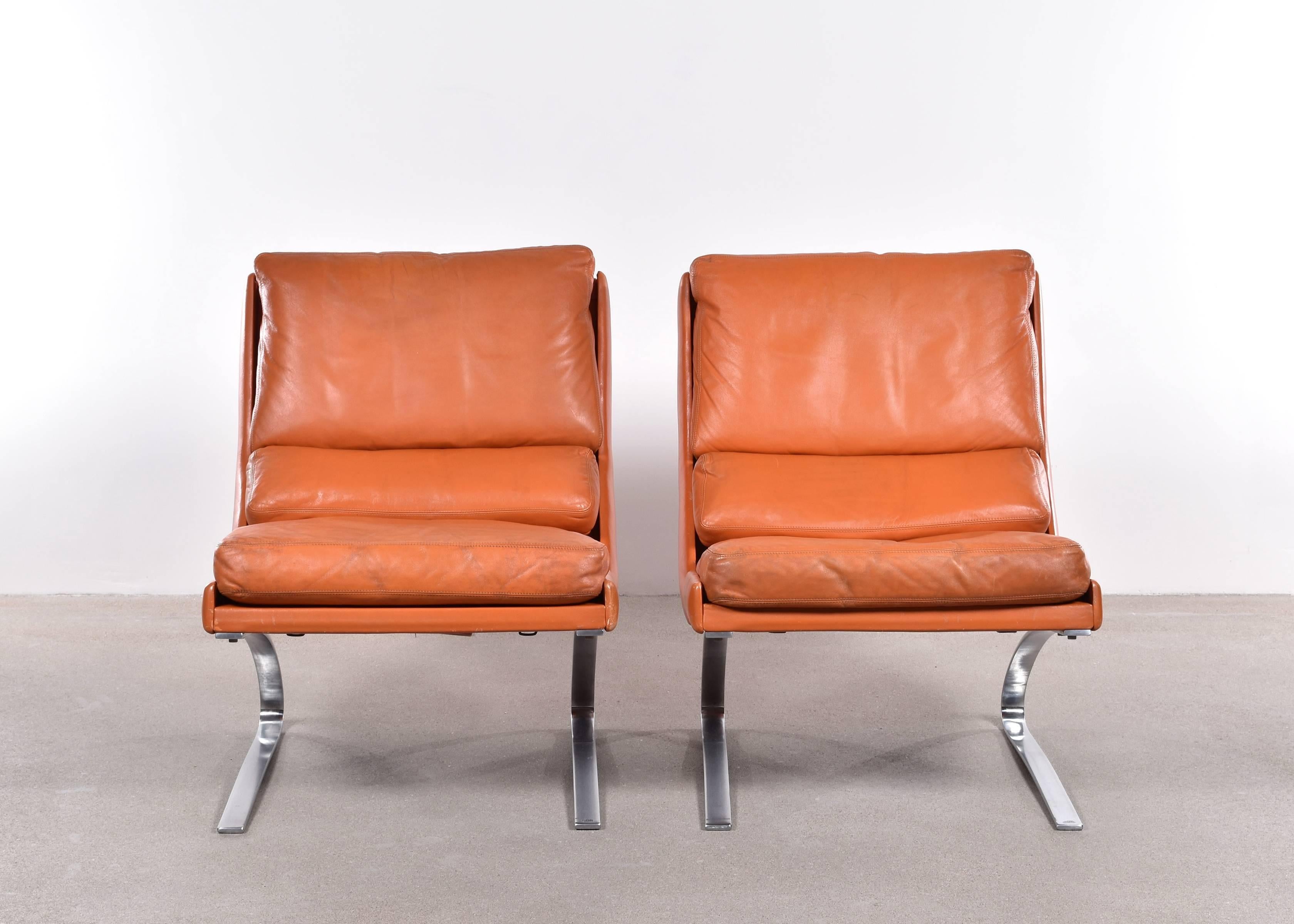 Reinhold Adolf & Hans-Jürgen Schröpfer Lounge Chairs for COR, Germany 1
