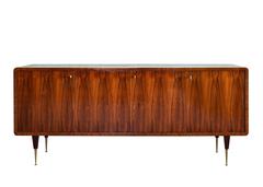 Large Rio Rosewood sideboard with brass legs