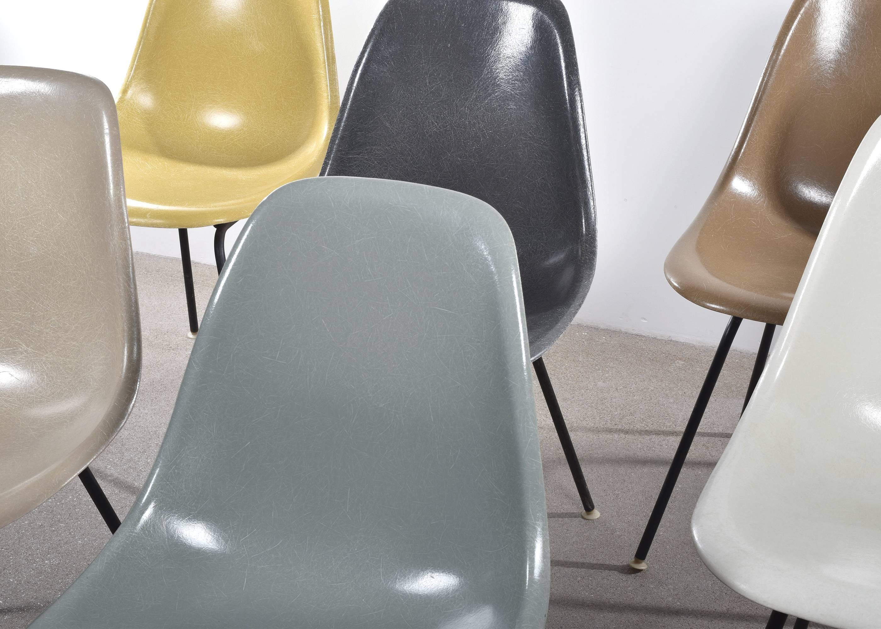 Set of Six Eames DSX Dining Chairs for Herman Miller In Excellent Condition In Amsterdam, NL