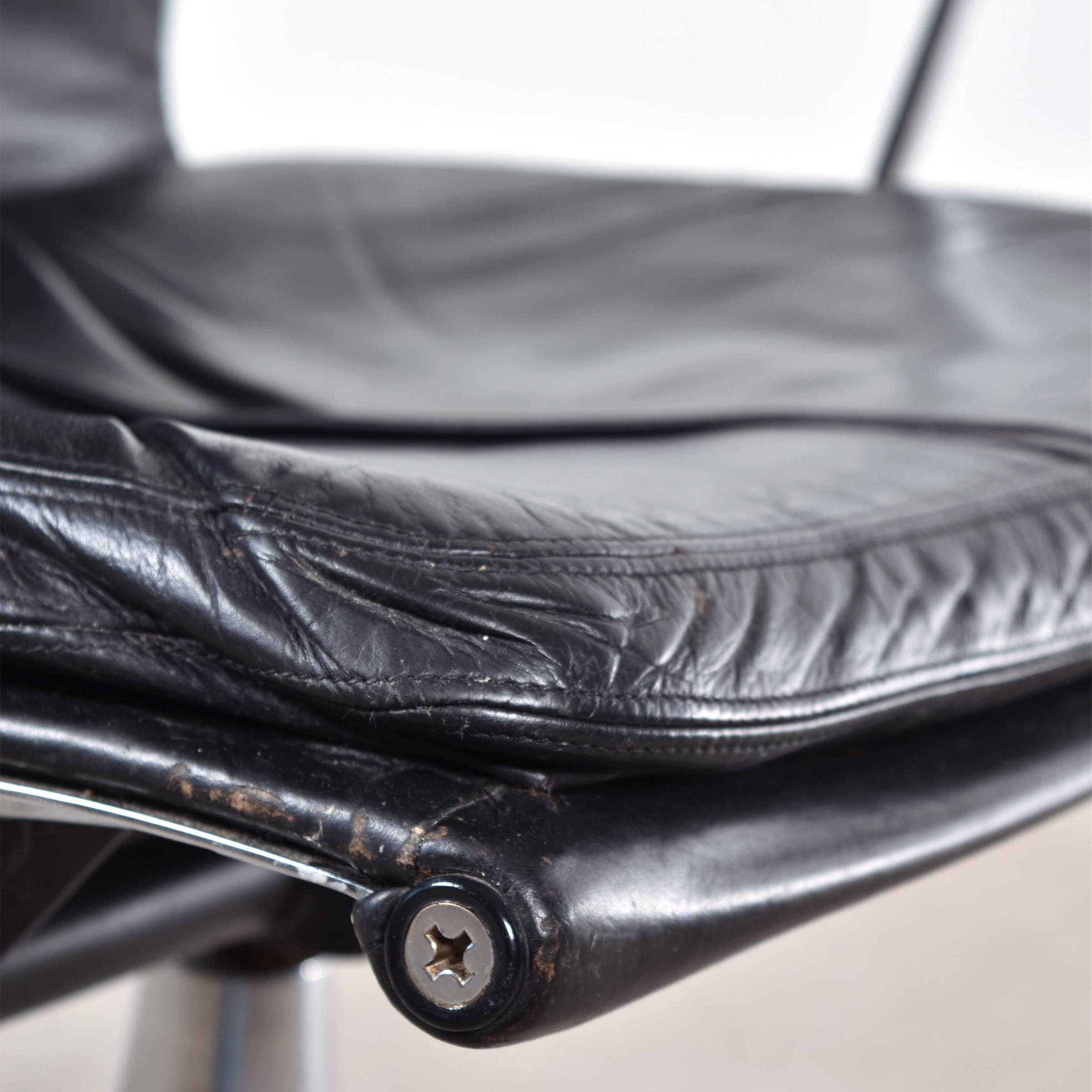 Leather Eames EA219 Executive Office Chair for Vitra, Fehlbaum