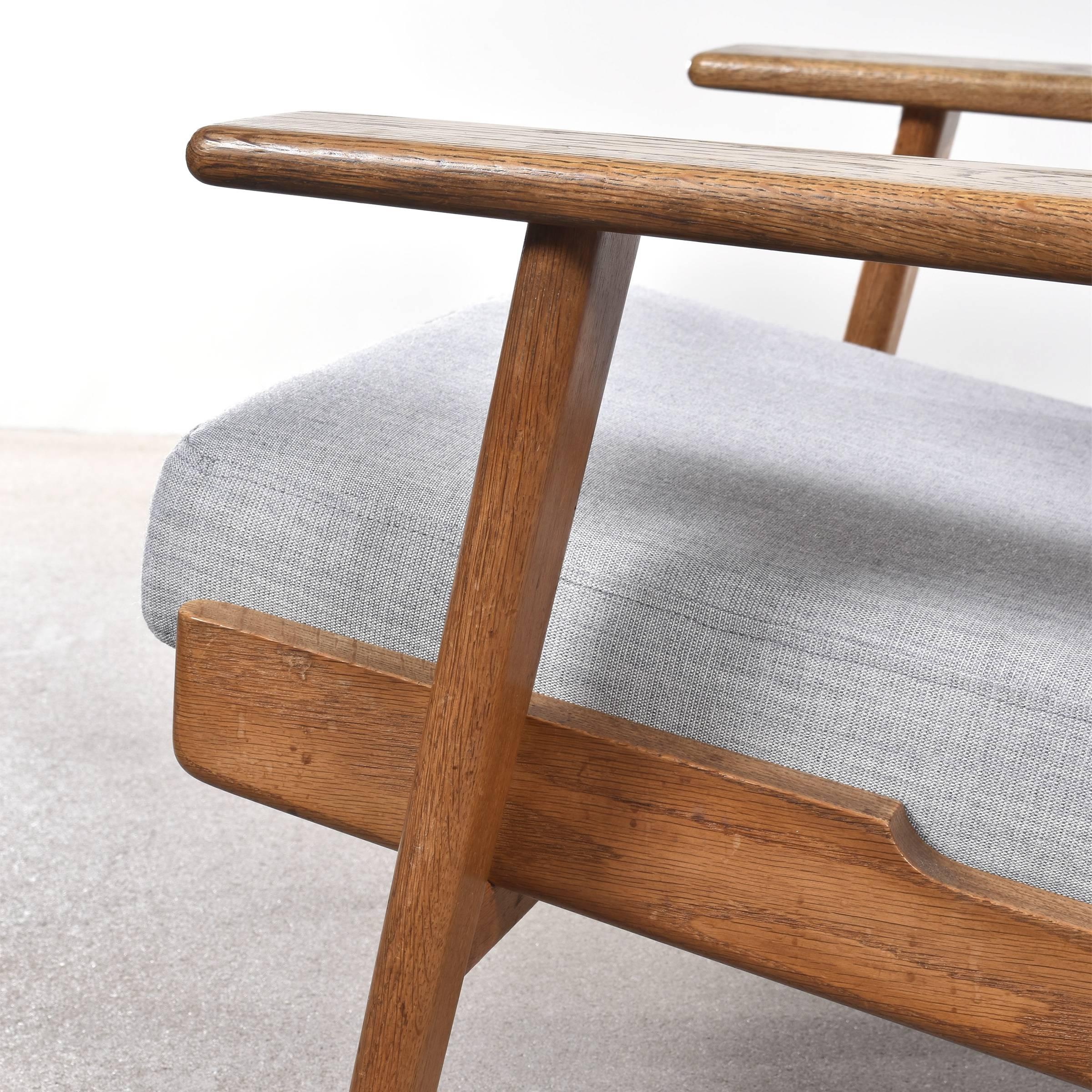 Fabric Hans Wegner GE290 Lounge Chair for Getama, Denmark