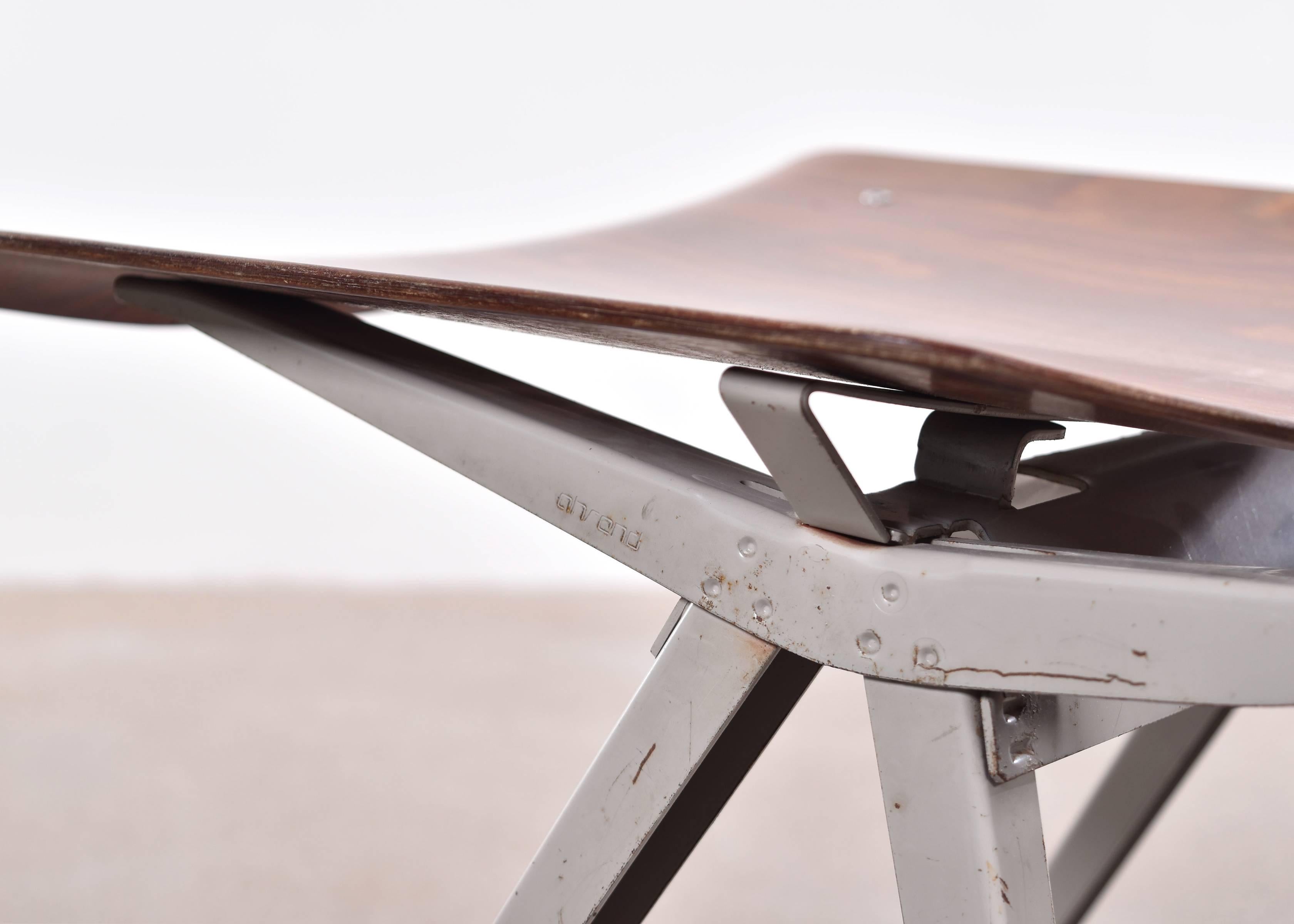 Rubber Friso Kramer Result Plywood Chairs for Ahrend de Cirkel, Netherlands