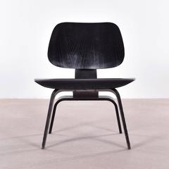 Eames LCW Black Stained Ash Lounge Chair for Herman Miller