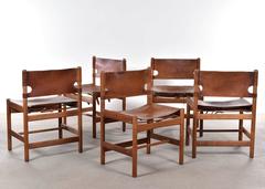 Børge Mogensen 'Hunting' Chairs (Model 3251) for Fredericia Furniture