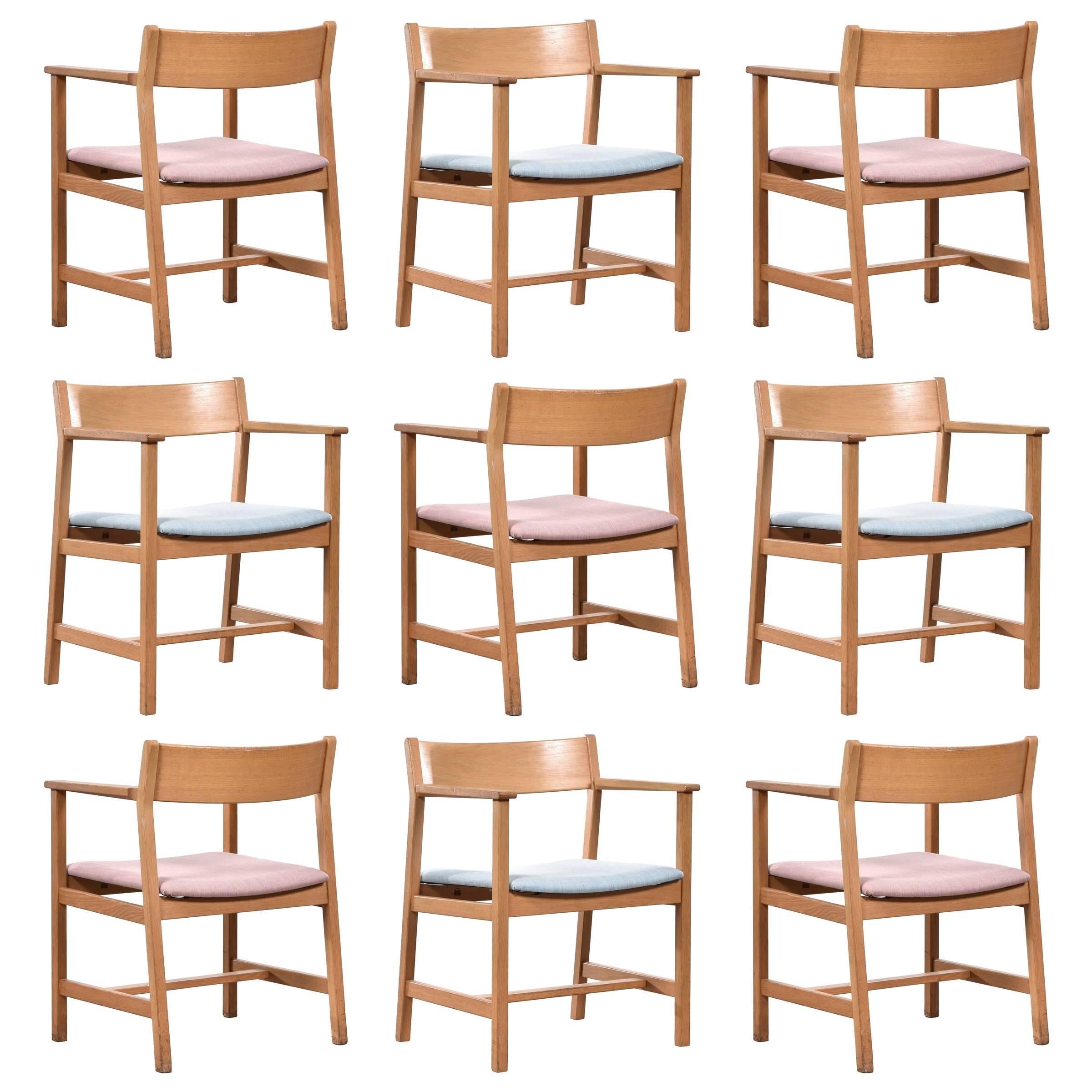 Børge Mogensen Dining Chairs, Model 3248 for Fredericia Stolefabrik