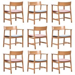 Børge Mogensen Dining Chairs, Model 3248 for Fredericia Stolefabrik 10