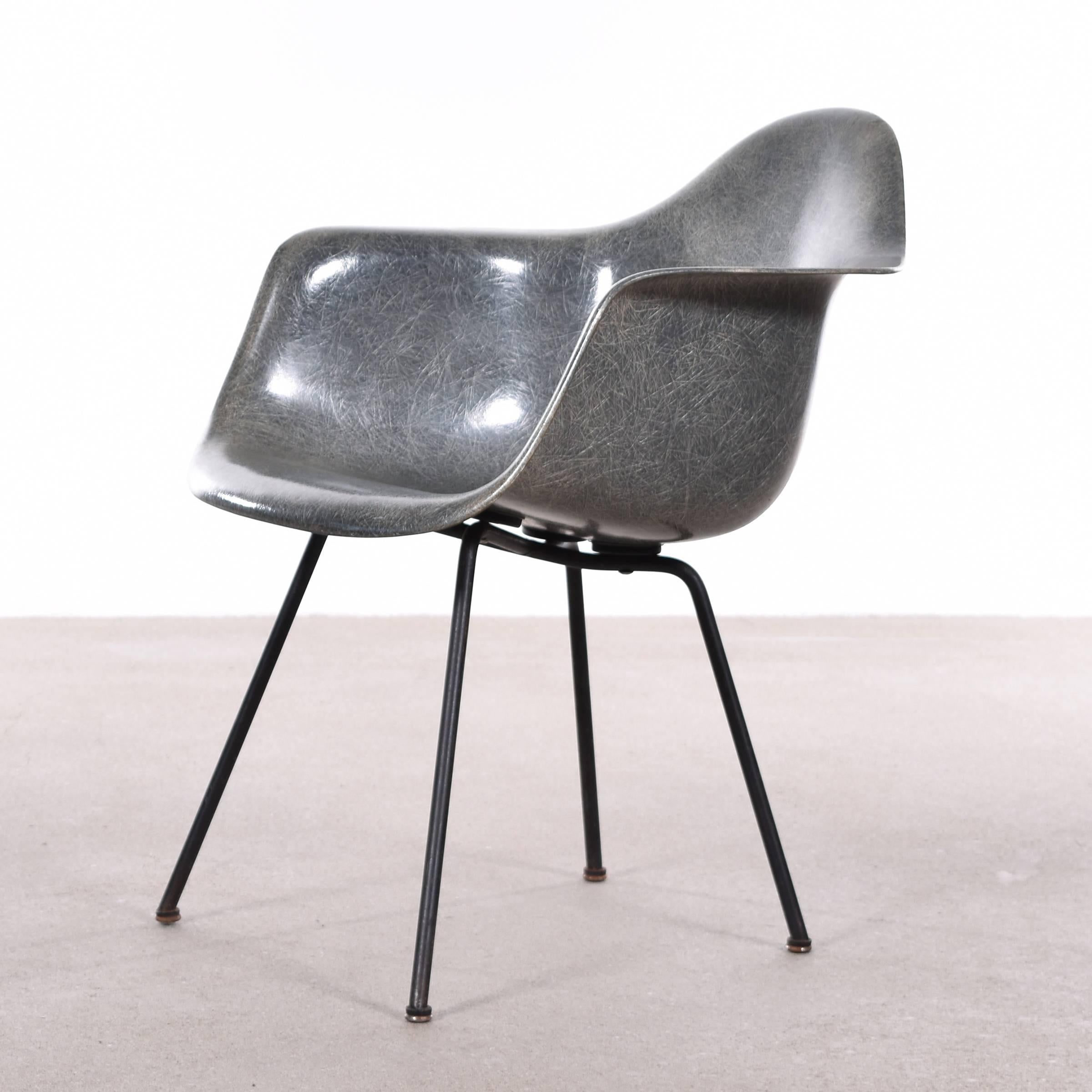American Eames Elephant Grey SAX Herman Miller USA Zenith Rope Standard Chair