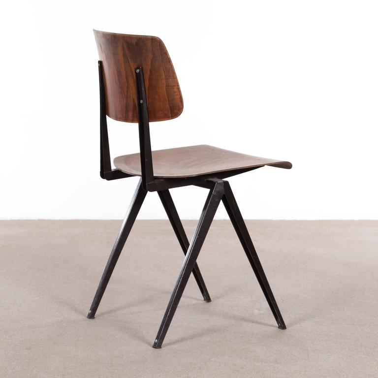 Mid-20th Century Multiple Galvanitas Industrial Plywood Chairs S16, Netherlands
